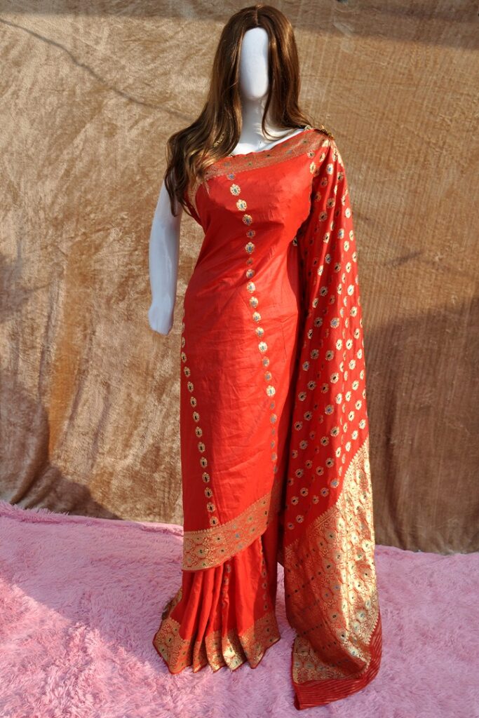 BANARASI SAREE PINK-1